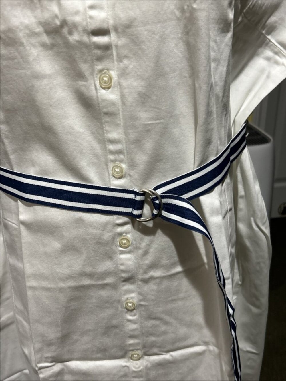 New Disney Store Mickey Minnie Shirt Dress Windy Day XXL Embroidered White - Picture 3 of 15